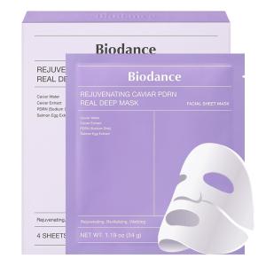 imageBIODANCE Hydro Ceranol Real Deep Mask Overnight Hydrogel Mask Hydrating Facial Mask For Sensitive Skin Redness Reducing ampamp Quick Soothing Effect 119oz34g x 4eaPDRN