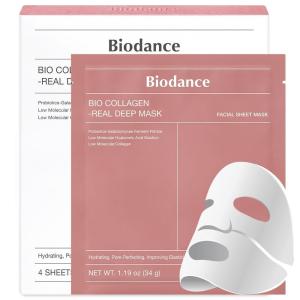 imageBIODANCE Hydro Ceranol Real Deep Mask Overnight Hydrogel Mask Hydrating Facial Mask For Sensitive Skin Redness Reducing ampamp Quick Soothing Effect 119oz34g x 4eaCollagen