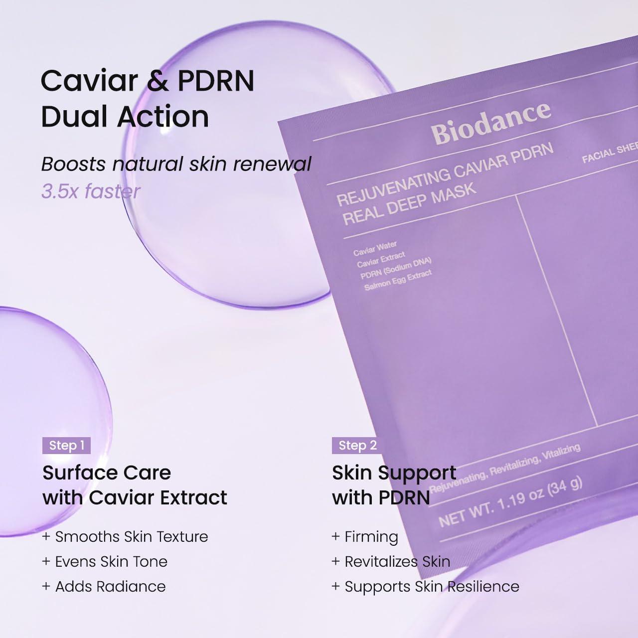 imageBIODANCE Barrier Rescue Duo Caviar PDRN ampamp Ceramide Panthenol Real Deep Overnight Gel Mask for Hydrating Plumping for Glass Skin Korean Skincare Set Christmas Gift Stocking Stuffers